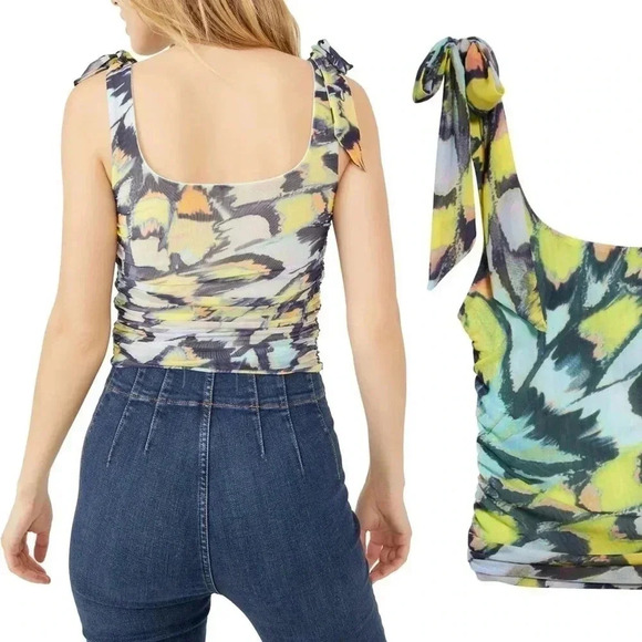 Free People Avenue Print Crop Tank Top - Picture 2 of 13